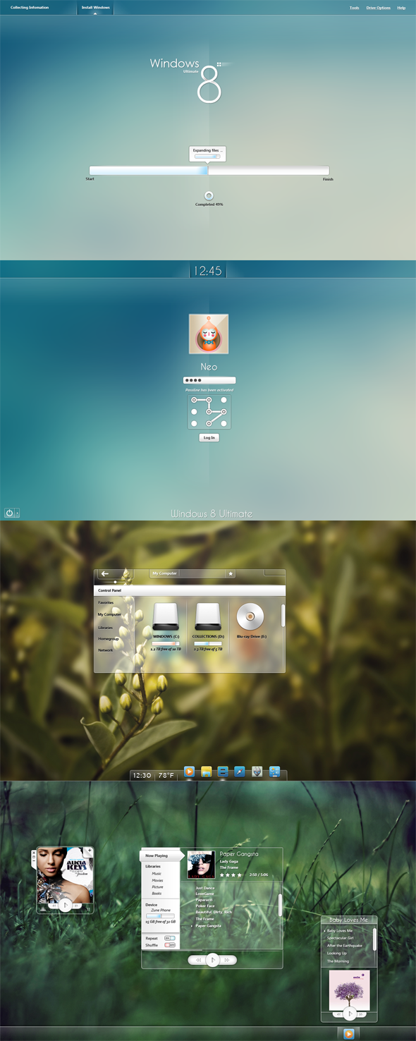 Windows 8 Concept Screenshots