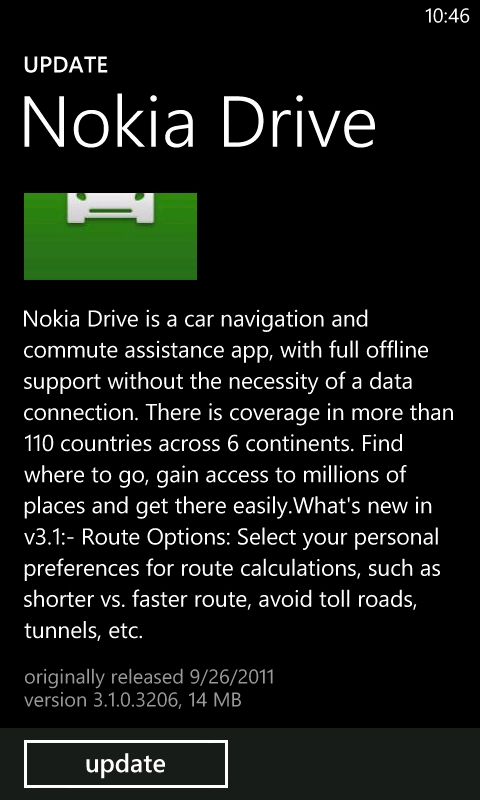 Nokia Drive 3.1 For Windows Phone 7 Released